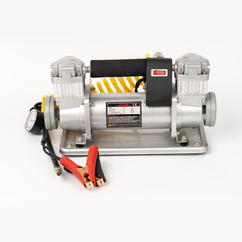 Compressor de ar de cilindro duplo SX-204 com pés à prova de vibração